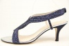 Caparros Women's Zorro Formal Evening Sandals in Navy Blue