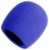 On Stage Foam Ball-Type Mic Windscreen, Blue