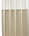 Hookless Fabric Shower Curtain with Built in Liner  Beige