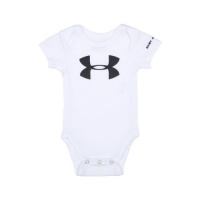 Under Armour Baby-Boys Newborn Big Logo Short Sleeve Bodysuit, White, 6-9 Months Under Armour Baby-Boys Newborn Big Logo Short Sleeve Bodysuit, White, 6-9 Months