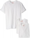 Hanes Men's Classics 3 Pack White Stretch Crew Neck Tee