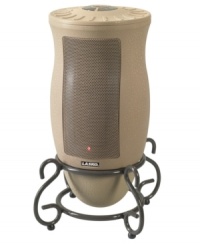From chilly to cozy in no time flat. The Lasko Designer Series heater blends effortlessly into any decor, discreetly delivering loads of warmth -- 1,500W in all -- from its decorative metal scrollwork base. Three-year limited warranty. Model 6435. From chilly to cozy in no time flat. The Lasko Designer Series heater blends effortlessly into any decor, discreetly delivering loads of warmth -- 1,500W in all -- from its decorative metal scrollwork base. Three-year limited warranty. Model 6435.
