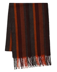 This polished scarf adds distinction to your attire with a herringbone stripe pattern that's punctuated by bright color. A cold weather essential from The Men's Store at Bloomingdale's. This polished scarf adds distinction to your attire with a herringbone stripe pattern that's punctuated by bright color. A cold weather essential from The Men's Store at Bloomingdale's.