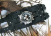 THE MIDNIGHT 3 WIDE AGED BLACK LEATHER WATCHBAND / WRISTBAND