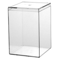 Containables 3-5/8 x 3-5/8 x 5-1/4 Plastic Container with Removable Lid Containables 3-5/8 x 3-5/8 x 5-1/4 Plastic Container with Removable Lid