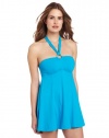 Jones New York Women's Solid Bandeau Swimdress