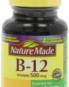 Nature Made Vitamin B-12 500 Mcg, Tablets, 100-Count (Pack of 2)