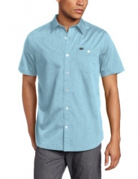 Hurley Men's Rise Solid Short Sleeve Shirt