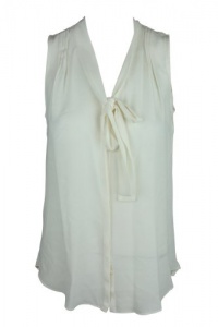 Alfani Sleeveless Pleated Back Tie Front Top Alfani Sleeveless Pleated Back Tie Front Top