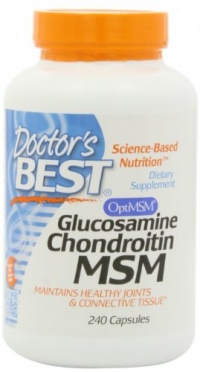 Doctor's Best Glucosamine/Chondroitin/MSM, Capsules, 240-Count Doctor's Best Glucosamine/Chondroitin/MSM, Capsules, 240-Count
