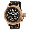 TW Steel CEO Canteen Chronograph Black Dial Rose Gold PVD Mens Watch CE1023R