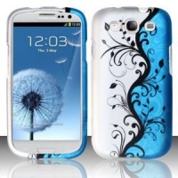 Cell Phone Case for AT&T,T-Mobile,Sprint,Verizon Samsung I9300 Galaxy S 3 - Blue Vines Cell Phone Case for AT&T,T-Mobile,Sprint,Verizon Samsung I9300 Galaxy S 3 - Blue Vines