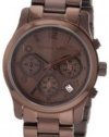 Michael Kors Women's MK5492 Brown Tone Stainless Steel Quartz Chronograph Date Display Brown Dial