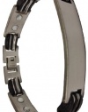 Dynamis jewelry 4-Link 12mm wide magnetic stainless steel bracelet