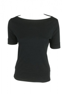 LAUREN Ralph Lauren Womens Pettite Cuffed Short Sleeve T Top LAUREN Ralph Lauren Womens Pettite Cuffed Short Sleeve T Top