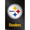 (22x34) Pittsburgh Steelers Logo Sports Poster Print