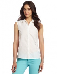 French Connection Women's Seville Cotton Top, White, 12 French Connection Women's Seville Cotton Top, White, 12