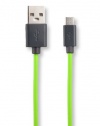 iFrogz IFZ-SYNCUSB-LIM UniqueSync 1-Meter Micro-USB Data Cable - Retail Packaging - Lime (Not for iPhone)