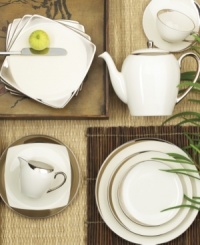 Bright platinum illuminates the crescent accents that grace the edges of this unique place settings collection from Pickard. 5-piece place setting includes 1 dinner plate, 1 salad plate, 1 bread and butter plate, 1 teacup and 1 saucer. Bright platinum illuminates the crescent accents that grace the edges of this unique place settings collection from Pickard. 5-piece place setting includes 1 dinner plate, 1 salad plate, 1 bread and butter plate, 1 teacup and 1 saucer.