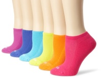 HUE Women's Mesh Top 1/2 Cushion Sole No Show 6 pair pack Sport Socks HUE Women's Mesh Top 1/2 Cushion Sole No Show 6 pair pack Sport Socks