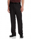 Haggar Men's Mynx Gabardine Plain Front Dress Pant