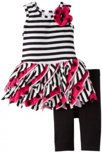 Bonnie Baby Baby-Girls Infant Ruffle Legging Set Bonnie Baby Baby-Girls Infant Ruffle Legging Set