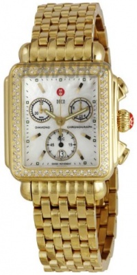 Michele Woman's MWW06A000094 Deco Diamond Gold Gold Bracelet Watch Michele Woman's MWW06A000094 Deco Diamond Gold Gold Bracelet Watch