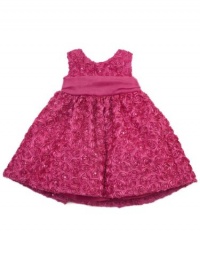 Rare Editions Girls 2-6X Small Rosette Sequin Soutach Dress Rare Editions Girls 2-6X Small Rosette Sequin Soutach Dress