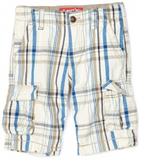 Levi's Boys 2-7 Cargo Short, Tan Plaid, 5 Levi's Boys 2-7 Cargo Short, Tan Plaid, 5