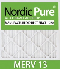 Nordic Pure 24x24x1M13-6 24x24x1 MERV 13 Pleated AC Furnace Air Filter, Box of 6, 1-Inch Nordic Pure 24x24x1M13-6 24x24x1 MERV 13 Pleated AC Furnace Air Filter, Box of 6, 1-Inch