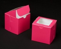 Dress My Cupcake Single Standard Pink Cupcake Box and Holder (With Window), Set of 100 - Holder, Box, Carrier, Display Dress My Cupcake Single Standard Pink Cupcake Box and Holder (With Window), Set of 100 - Holder, Box, Carrier, Display
