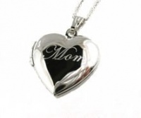 Mom I Love You Heart Locket Pendant Necklace, 18 Mom I Love You Heart Locket Pendant Necklace, 18