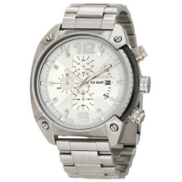 Diesel DZ4203 Men's Quartz White Dial Stainless Steel Chronograph Watch Diesel DZ4203 Men's Quartz White Dial Stainless Steel Chronograph Watch