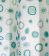 InterDesign Kiko Shower Curtain,72 by 72 Blue/Green