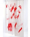 Bloody Shower Curtain Bathroom Prop