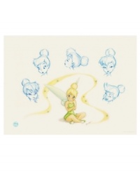 See every side of Tinker Bell. A student of classic Disney, Mark Cote referenced the original 1953 illustrations from Peter Pan to create this portrait of everyone's favorite fairy. Swarovski crystals twinkle amid the stars in her golden aura. See every side of Tinker Bell. A student of classic Disney, Mark Cote referenced the original 1953 illustrations from Peter Pan to create this portrait of everyone's favorite fairy. Swarovski crystals twinkle amid the stars in her golden aura.