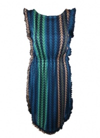 MARC by Marc Jacobs Womens Blue Arrowhead Print Jersey Dress XS