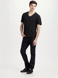 An essential style for layering or wearing solo, defined by a low neckline and a sublime cotton knit. Cotton Machine wash Imported An essential style for layering or wearing solo, defined by a low neckline and a sublime cotton knit. Cotton Machine wash Imported