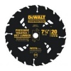 DEWALT DW3176 Construction Series 7-1/4-Inch 36-Tooth Thin Kerf Finishing Saw Blade with 5/8-Inch Diamond Knockout Arbor