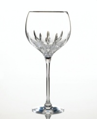 In richly cut clear crystal, the flame-patterned Firelight balloon glass provides an impeccable accompaniment to your formal china and flatware. In richly cut clear crystal, the flame-patterned Firelight balloon glass provides an impeccable accompaniment to your formal china and flatware.