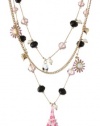 Betsey Johnson Paris is Always a Good Idea Eiffel Tower and Dog Illusion Necklace, 19