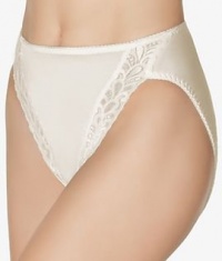 Wacoal Bodysuede Lace Leg Hi-Cut Brief, 7, Ivory Wacoal Bodysuede Lace Leg Hi-Cut Brief, 7, Ivory