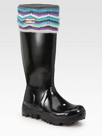 Brighten rainy days with this cozy fleece liner, designed to fit perfectly in your boots. Logo detailFoldover cuffPolyesterMachine washImported