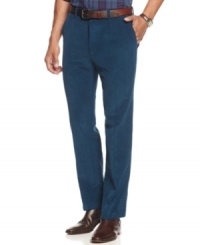 Add some texture to your casual Friday style with these corduroy pants from Tallia Orange. Add some texture to your casual Friday style with these corduroy pants from Tallia Orange.