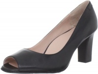 Taryn Rose Women's Fierce Open-Toe Pump,Black,10 M US