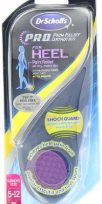 Dr Scholl's Pro Pain Relief Orthotics for Heel W (5-12), (Pack of 2) Dr Scholl's Pro Pain Relief Orthotics for Heel W (5-12), (Pack of 2)