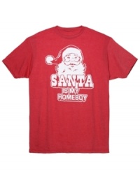 It's your Homeboy Santa delivering merriment and cheer to everyone in the 'hood with this tee by Hybrid. It's your Homeboy Santa delivering merriment and cheer to everyone in the 'hood with this tee by Hybrid.