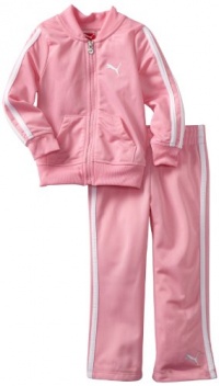 Puma - Kids Girls 2-6x Pant Jacket And Tricot Track Set, Pink, 6X