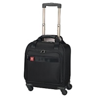 Comfort grip, one-touch dual-trolley aluminum handle system locks into two different positions, 41 & 39, to accommodate travelers of various heights. A four-wheel caster system adds stability, providing 360 degree maneuverability and producing zero weight-in-hand when rolling upright. Larger, 60mm rear casters allow you to tilt the bag onto two wheels to handle curbs and other obstacles with ease. Spacious main packing area expands 2.5 for additional packing capacity and features lockable zippers sliders. Removable Attach-a-Bag strap secures an additional bag to the front of the upright for consolidated travel. Comfort grip, one-touch dual-trolley aluminum handle system locks into two different positions, 41 & 39, to accommodate travelers of various heights. A four-wheel caster system adds stability, providing 360 degree maneuverability and producing zero weight-in-hand when rolling upright. Larger, 60mm rear casters allow you to tilt the bag onto two wheels to handle curbs and other obstacles with ease. Spacious main packing area expands 2.5 for additional packing capacity and features lockable zippers sliders. Removable Attach-a-Bag strap secures an additional bag to the front of the upright for consolidated travel.