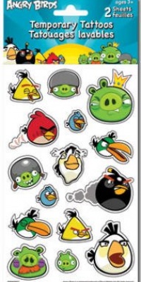 (6x6) Angry Birds Temporary Tattoos